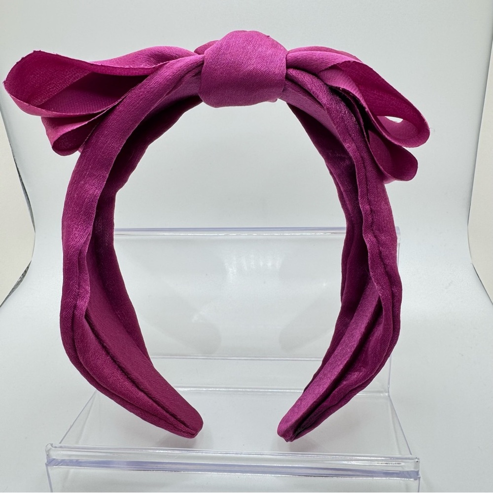 Magenta Fabric Bow Headband - NWOT